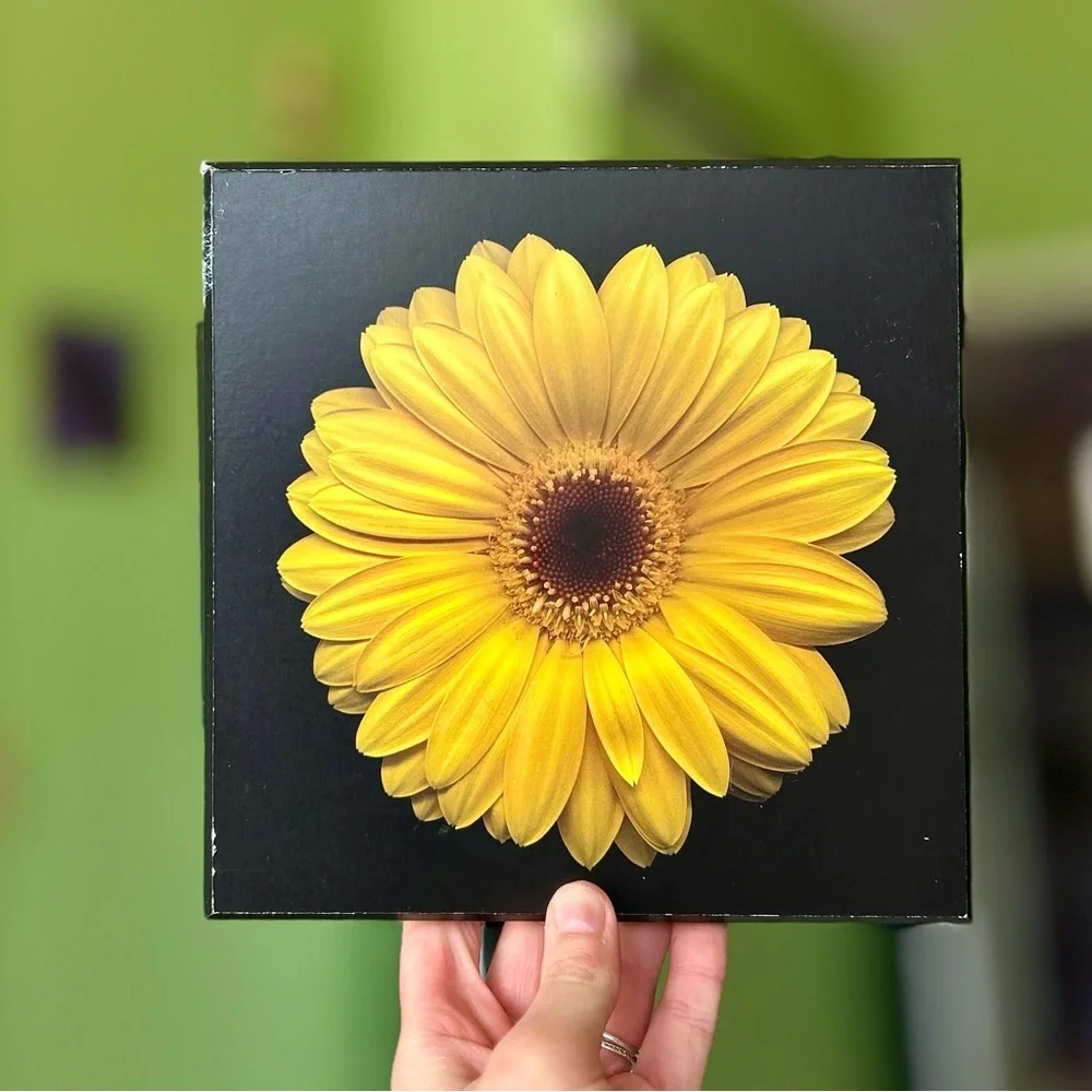 Stunning Floral Vibrant Yellow Cottagecore Wooden Wall Plaque Decor